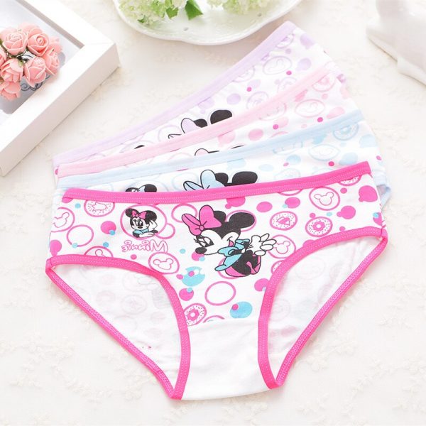4Pcs pack girls briefs panties underwear Character Girls Underwear Cotton 4colors Panties